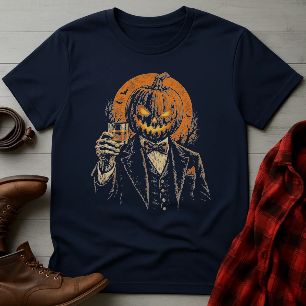 Jack O'Lantern Whiskey Toast T-Shirt