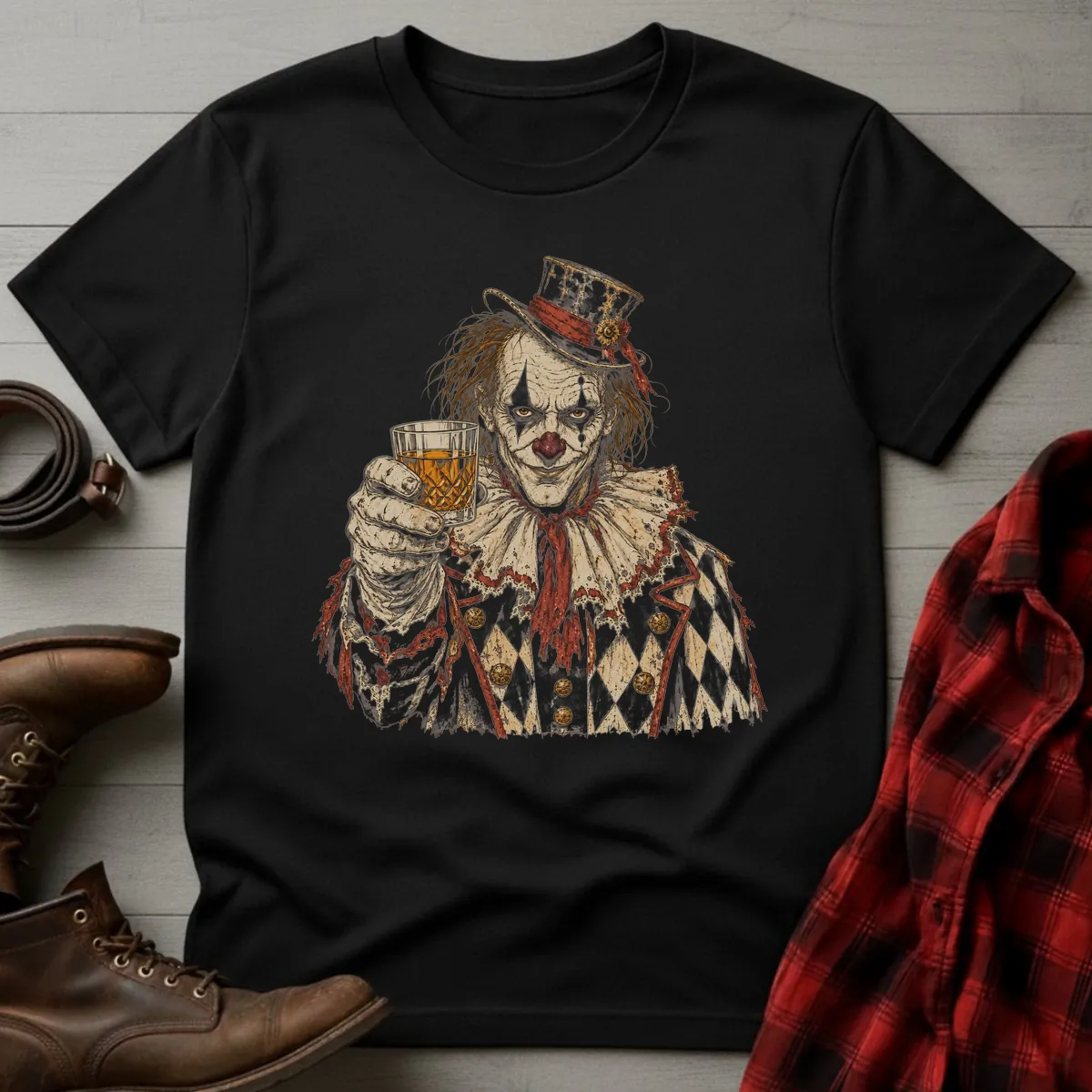 Whiskey Clown Toast T-Shirt