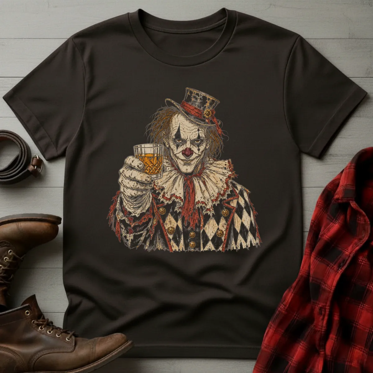 Whiskey Clown Toast T-Shirt