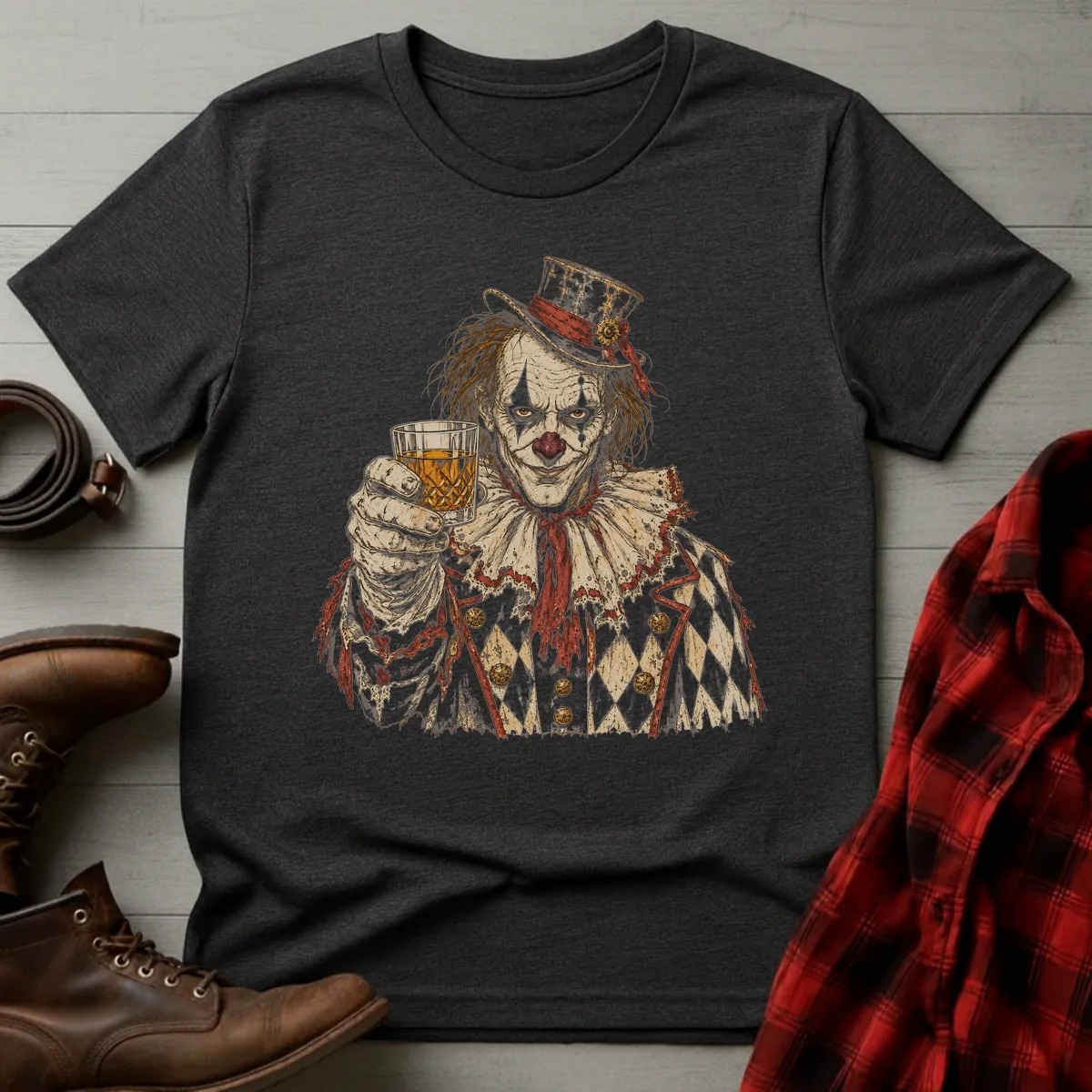 Whiskey Clown Toast T-Shirt