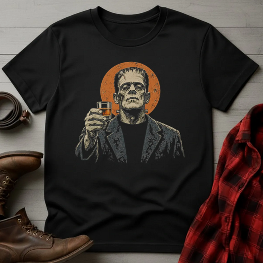 Whiskey Frankenstein Monster Toast T-Shirt