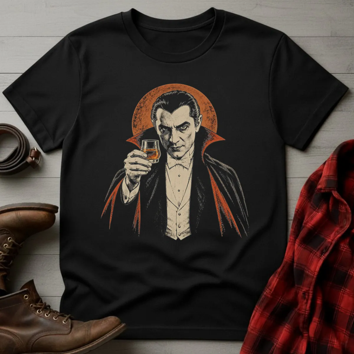Whiskey Vampire Toast T-Shirt