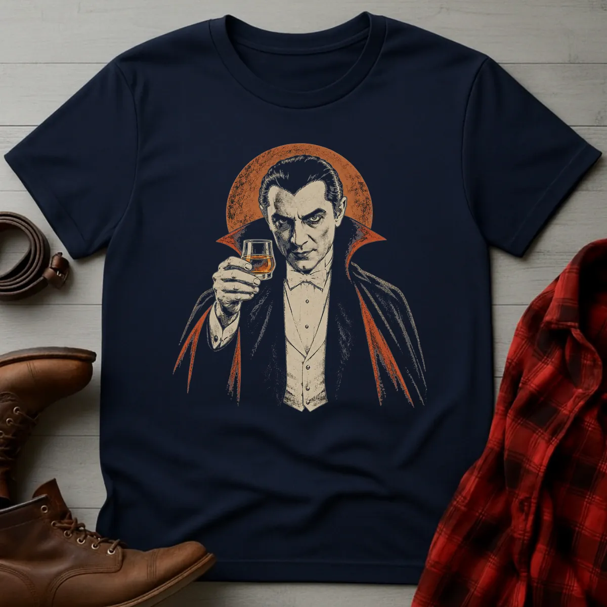Whiskey Vampire Toast T-Shirt