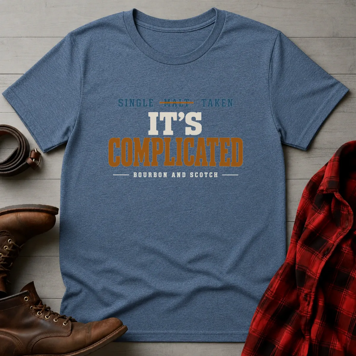 It's Complicated Bourbon & Scotch T-Shirt