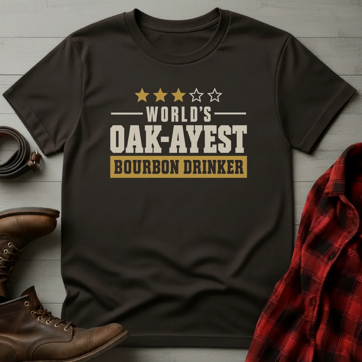World's Oak-Ayest Bourbon Drinker T-Shirt