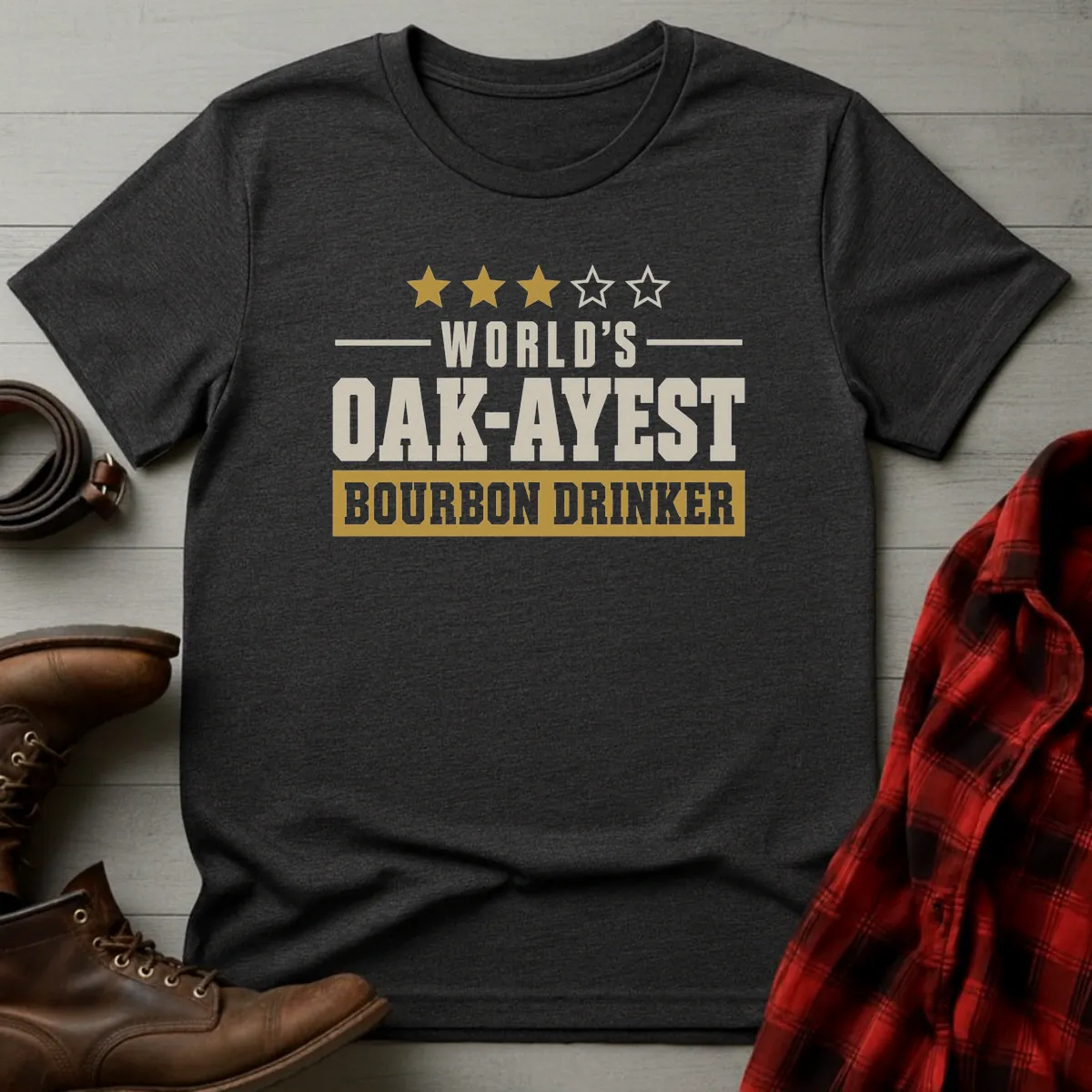 World's Oak-Ayest Bourbon Drinker T-Shirt