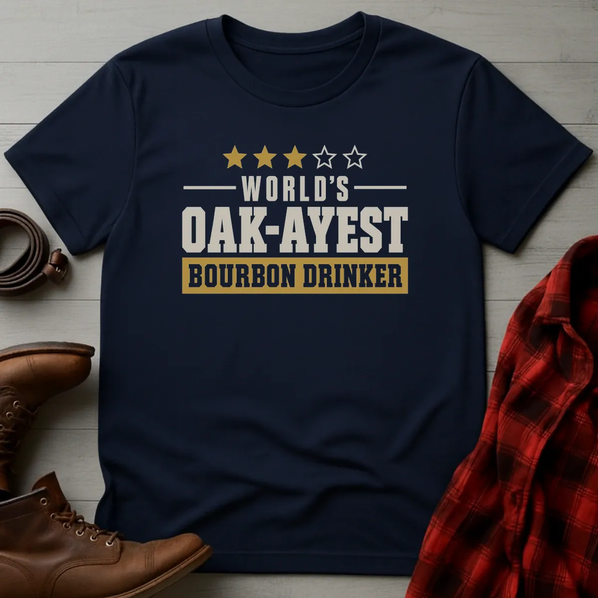 World's Oak-Ayest Bourbon Drinker T-Shirt