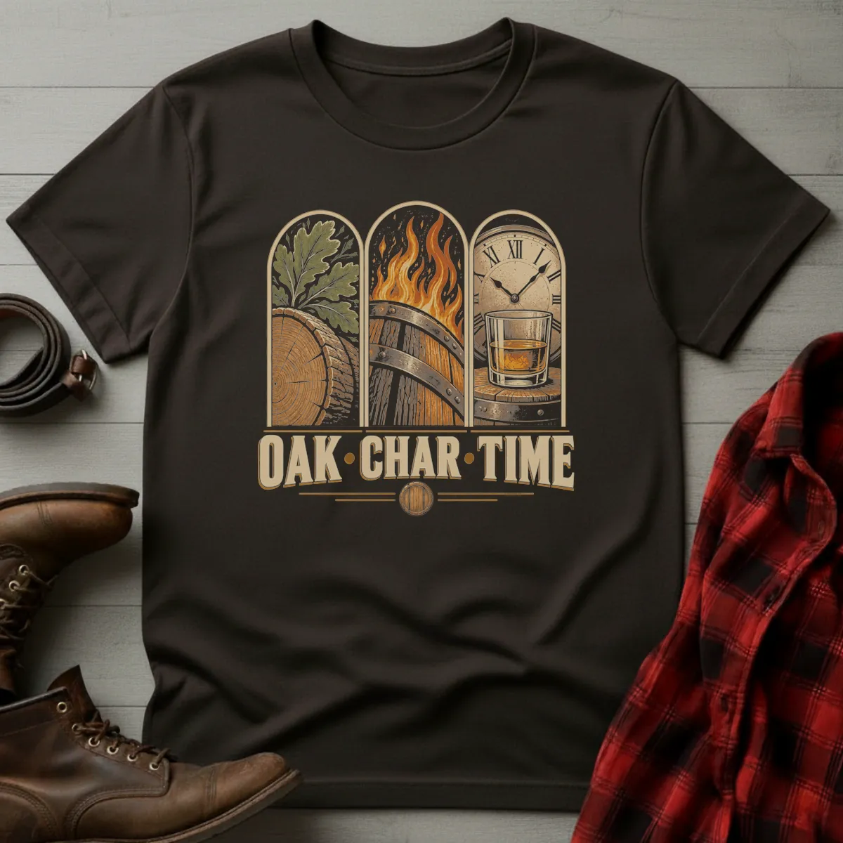 Oak Char Time Whiskey T-Shirt