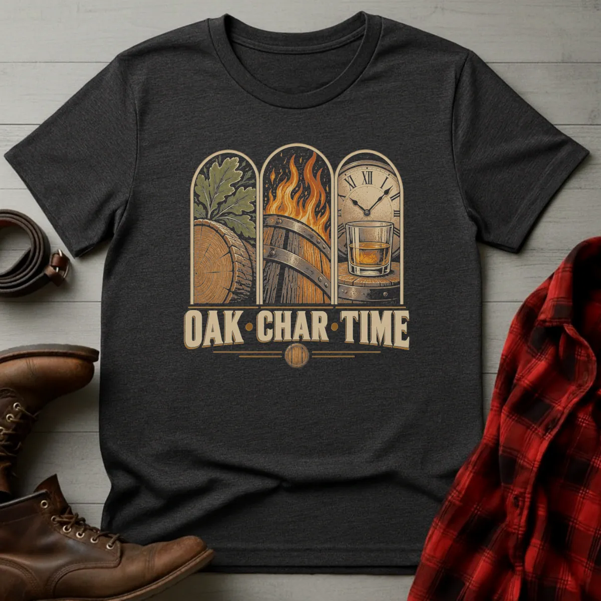Oak Char Time Whiskey T-Shirt