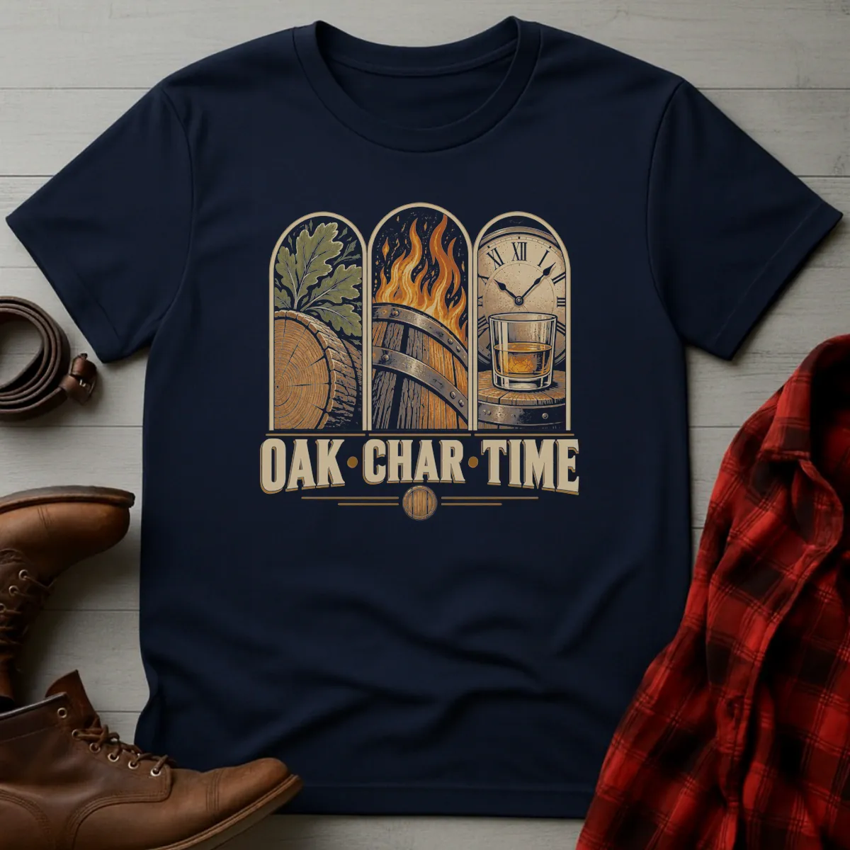 Oak Char Time Whiskey T-Shirt