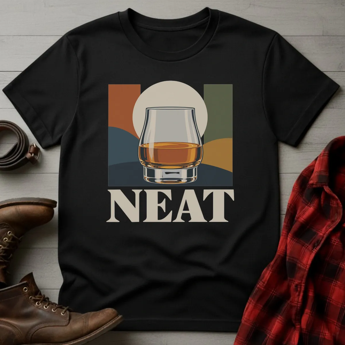 Neat Modern Whiskey T-Shirt