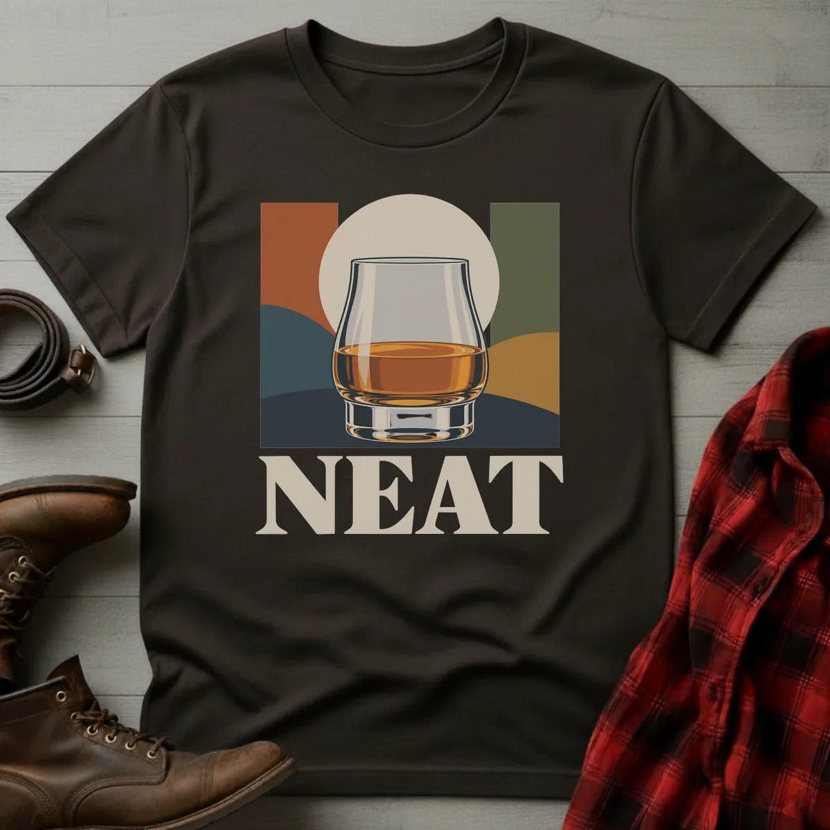 Neat Modern Whiskey T-Shirt
