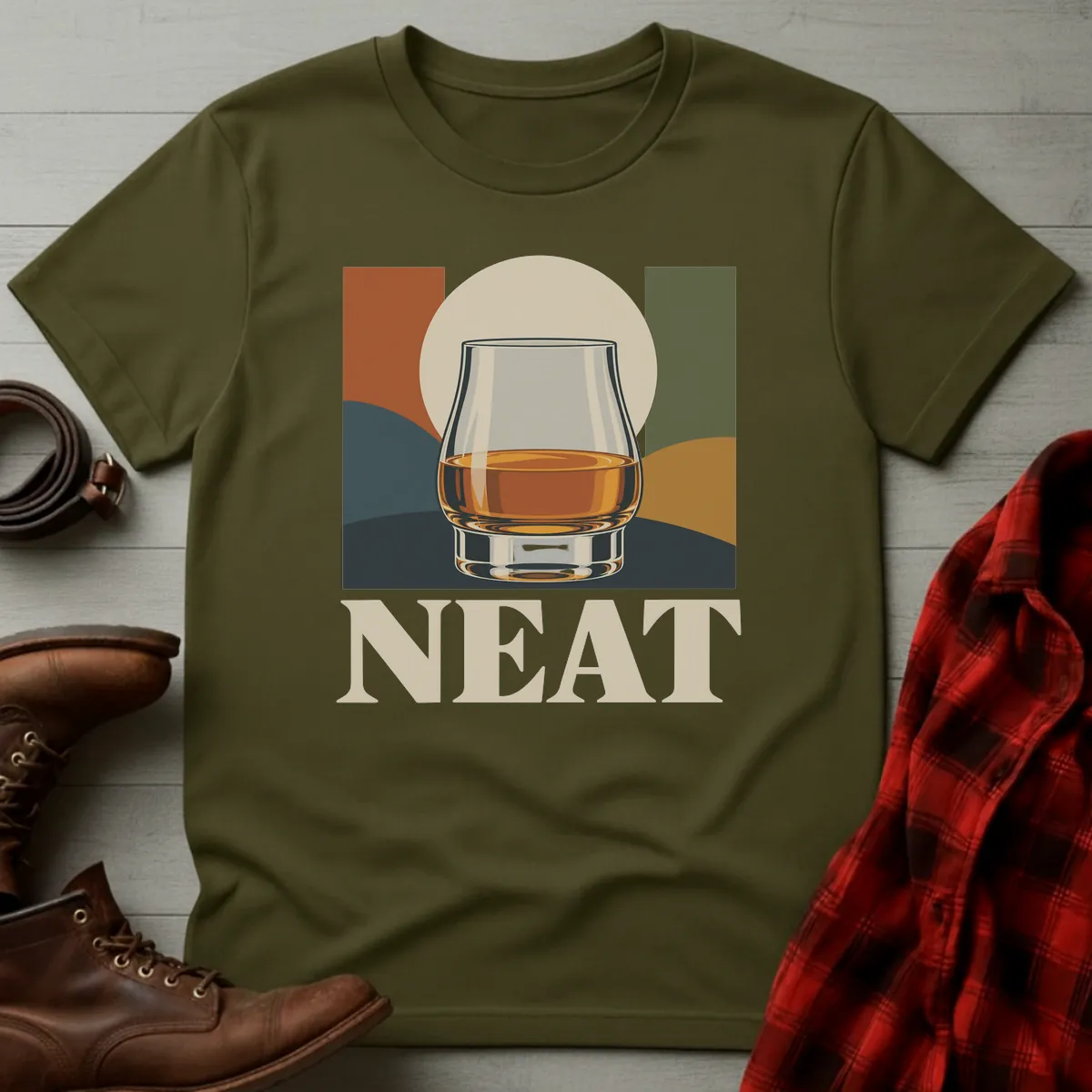 Neat Modern Whiskey T-Shirt