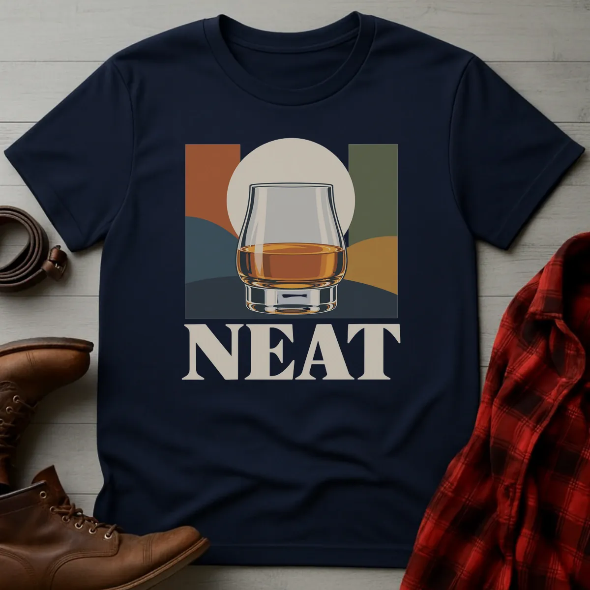 Neat Modern Whiskey T-Shirt