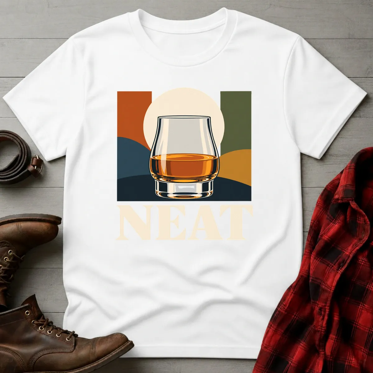 Neat Modern Whiskey T-Shirt