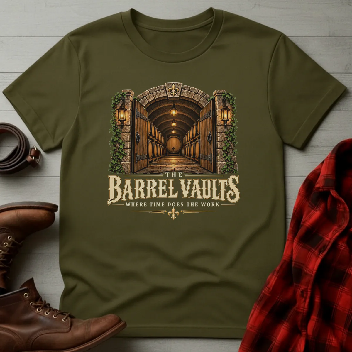 The Barrel Vaults Whiskey T-Shirt