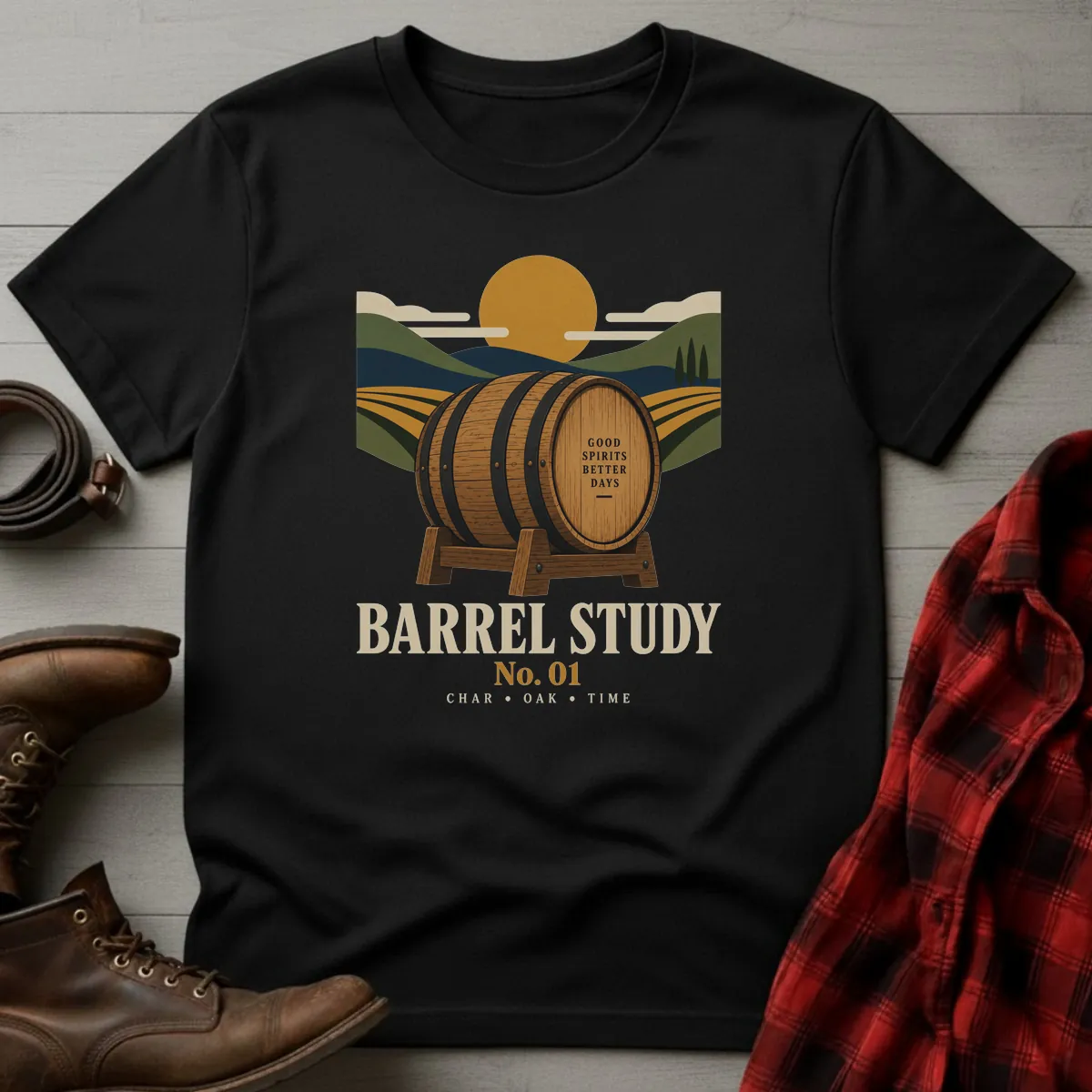 Barrel Study No. 01 Whiskey T-Shirt