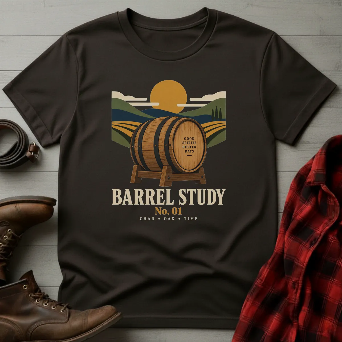 Barrel Study No. 01 Whiskey T-Shirt