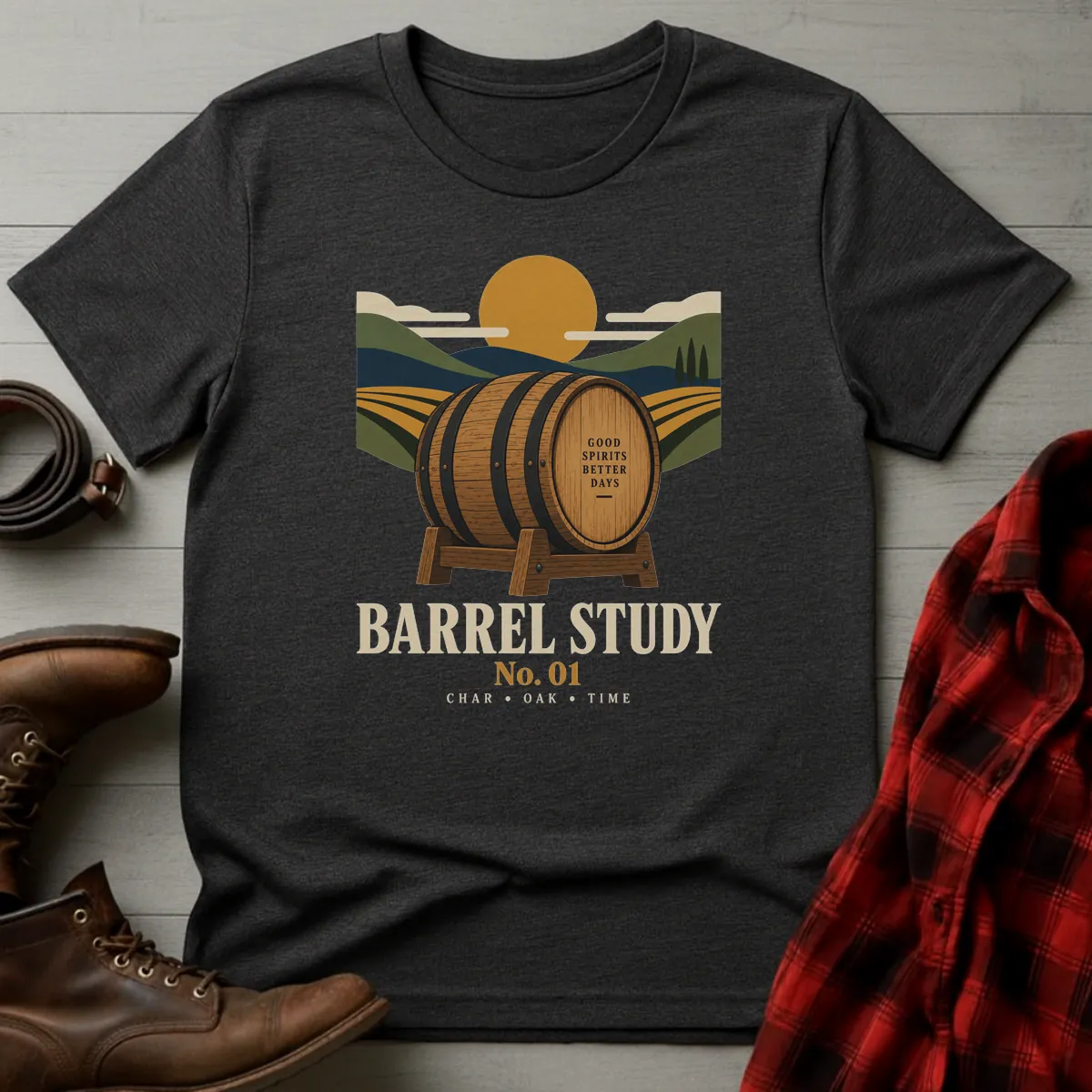 Barrel Study No. 01 Whiskey T-Shirt