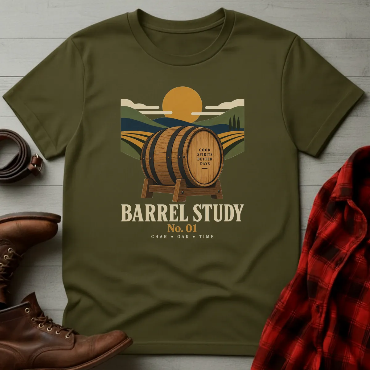 Barrel Study No. 01 Whiskey T-Shirt