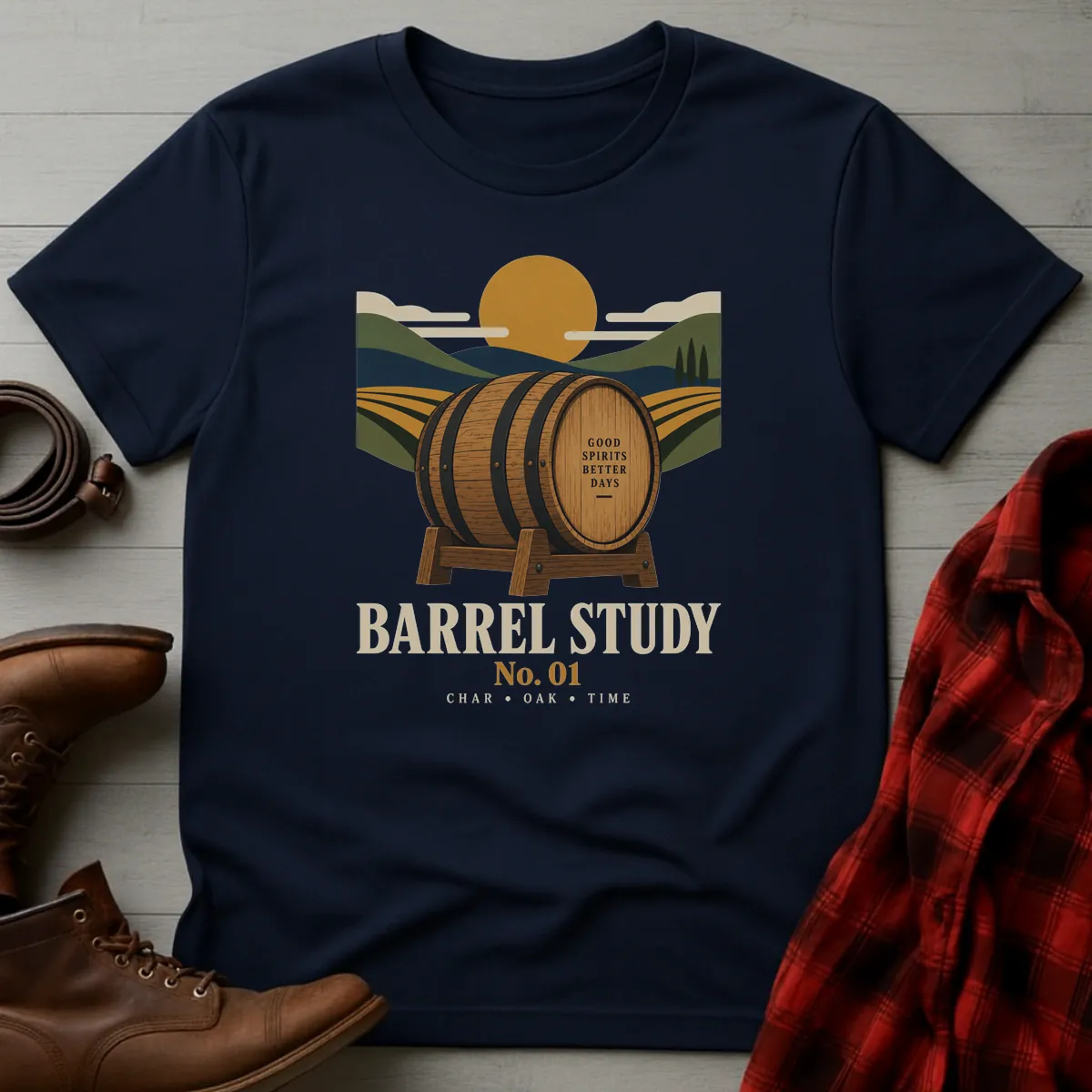 Barrel Study No. 01 Whiskey T-Shirt