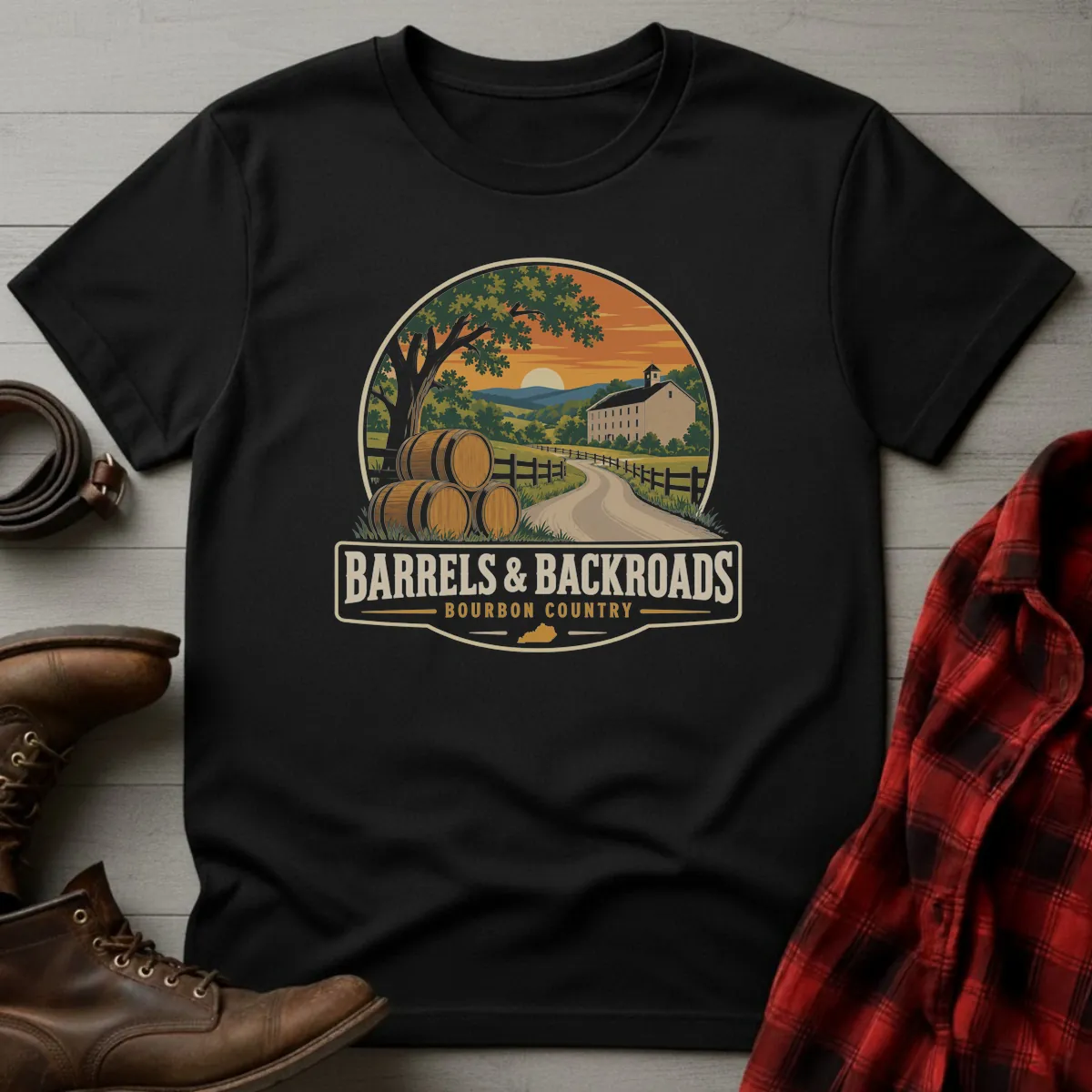 Barrels & Backroads Bourbon T-Shirt