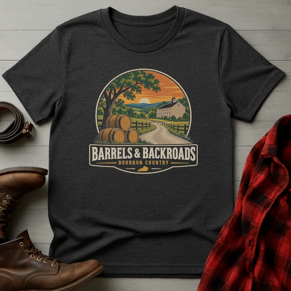 Barrels & Backroads Bourbon T-Shirt