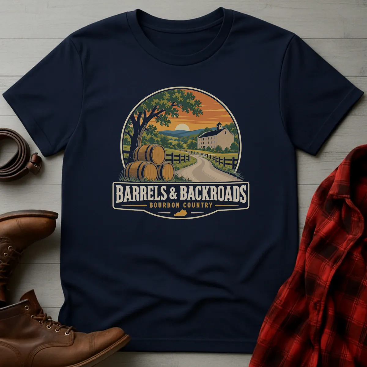 Barrels & Backroads Bourbon T-Shirt