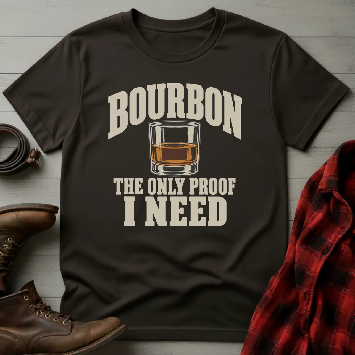 Bourbon The Only Proof I Need T-Shirt