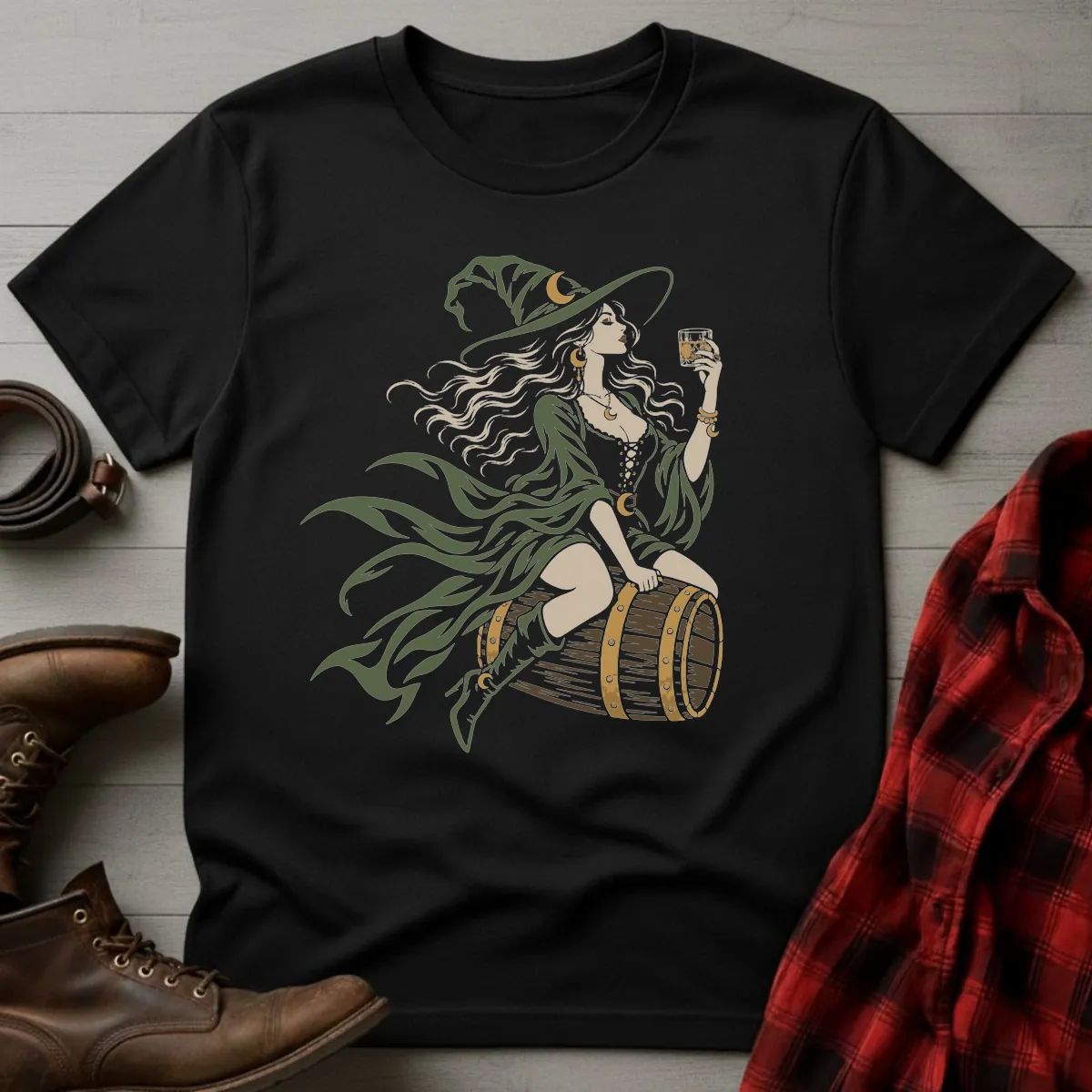 Whiskey Witch Barrel Ride T-Shirt