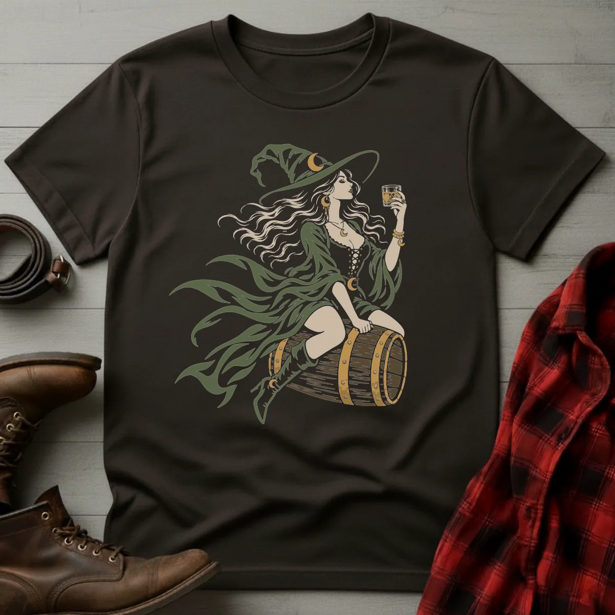 Whiskey Witch Barrel Ride T-Shirt
