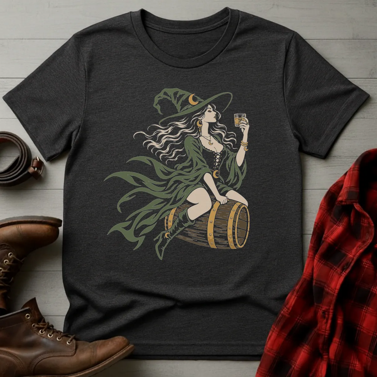Whiskey Witch Barrel Ride T-Shirt