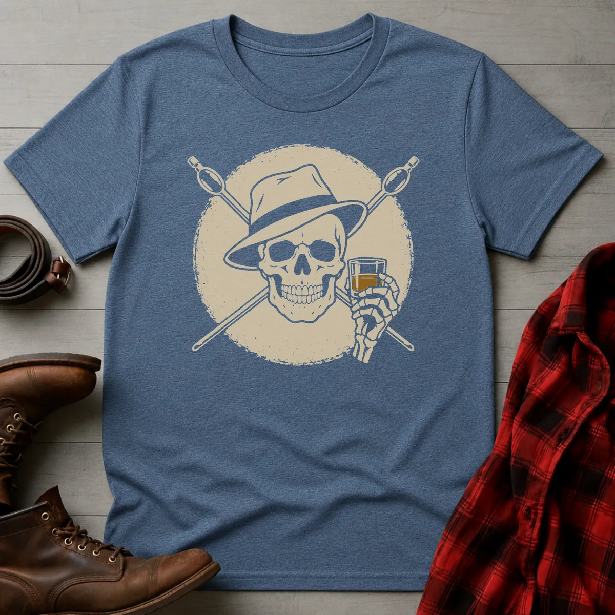 Skull Barrel Thieves Whiskey T-Shirt