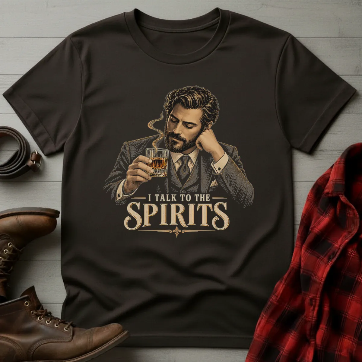 I Talk to the Spirits Whiskey T-Shirt