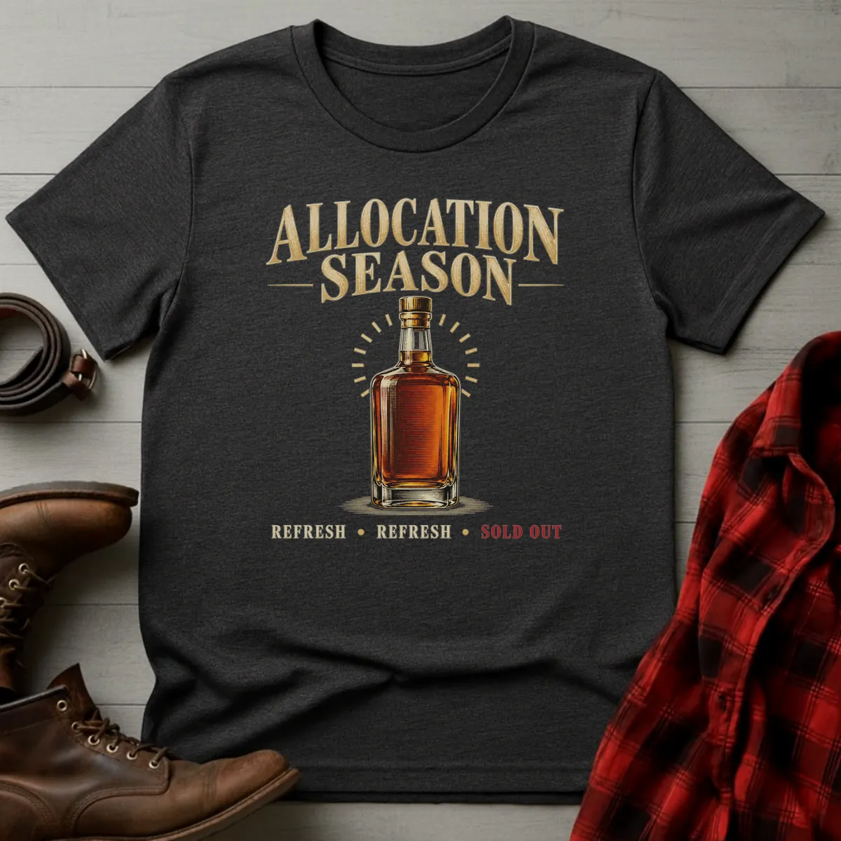 Allocation Season Whiskey Bottle T-Shirt