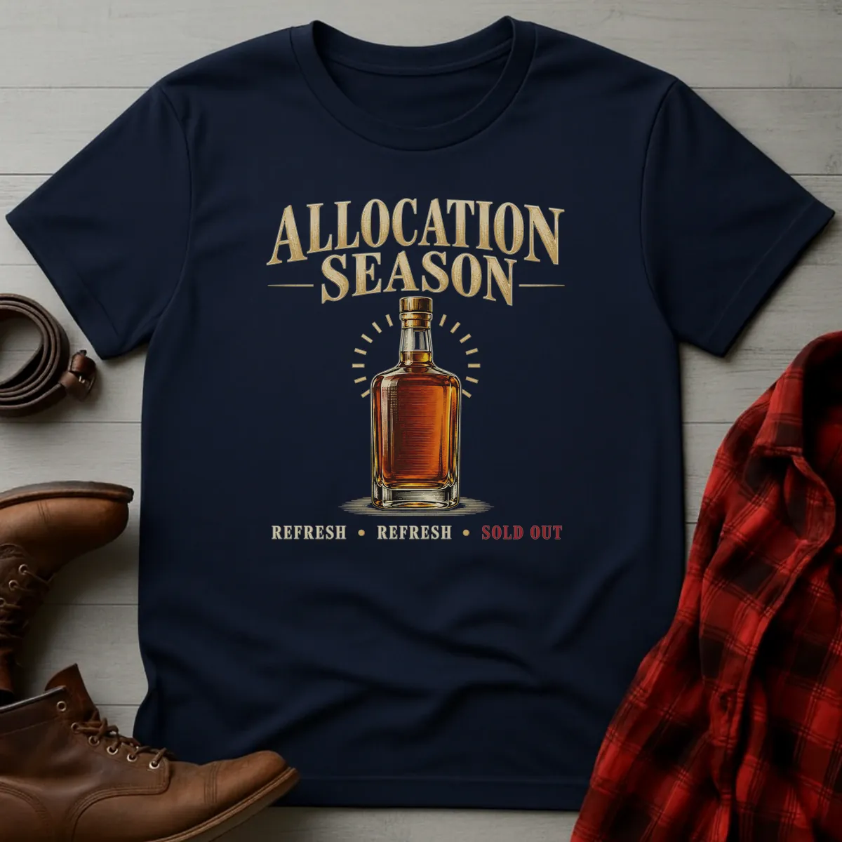 Allocation Season Whiskey Bottle T-Shirt