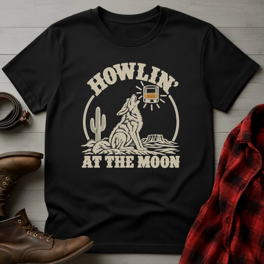 Howlin' at the Moon Whiskey T-Shirt