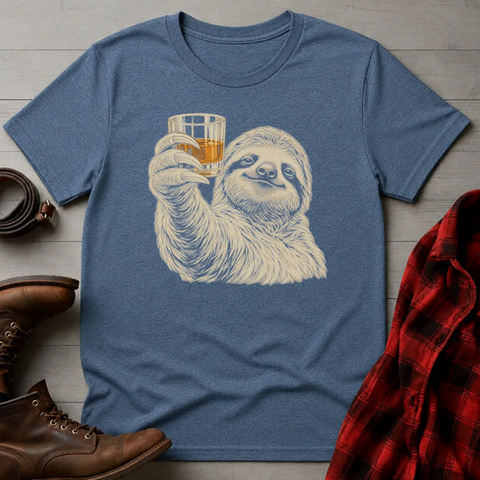 Sloth Whiskey Toast T-Shirt