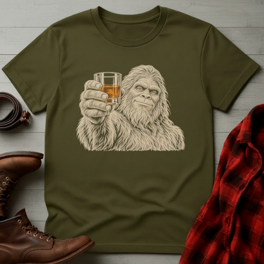 Bigfoot Whiskey Toast T-Shirt