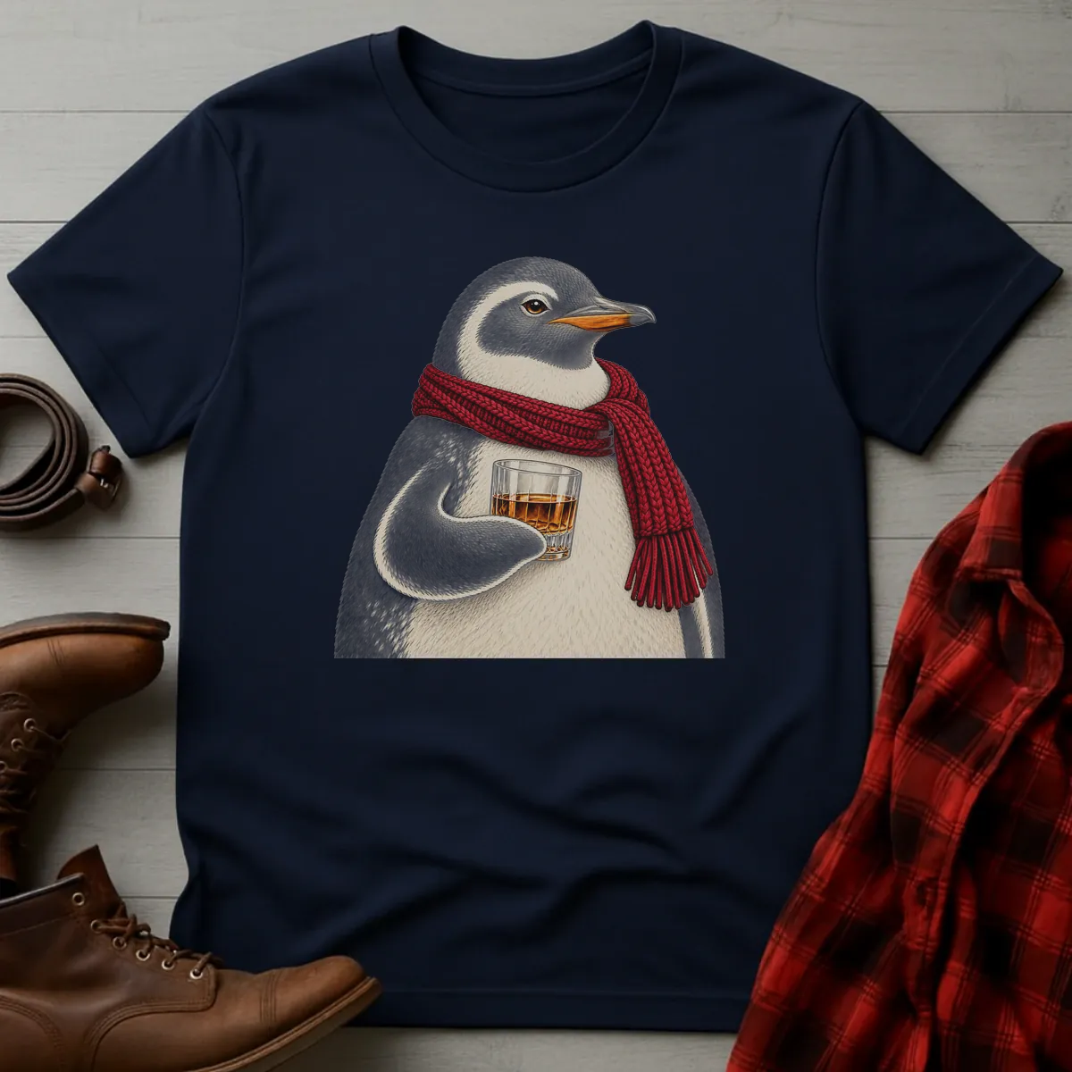 Penguin Whiskey Toast T-Shirt