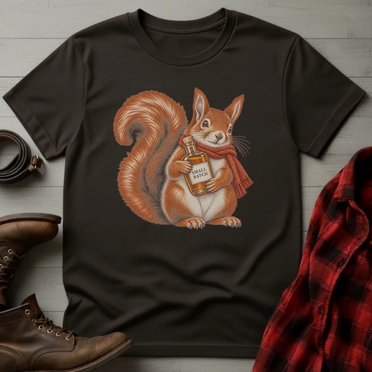 Small Batch Whiskey Squirrel T-Shirt