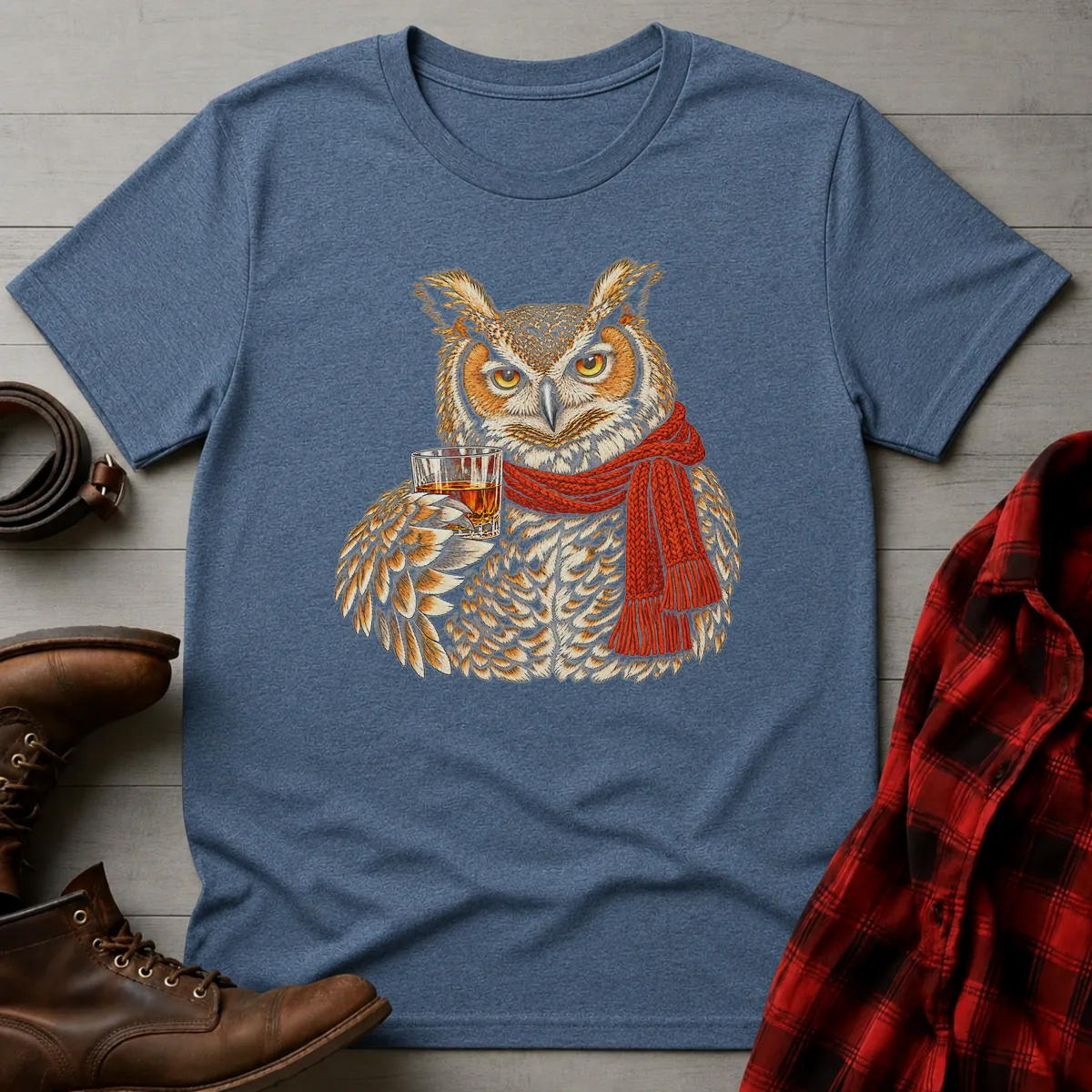 Owl Whiskey Toast T-Shirt