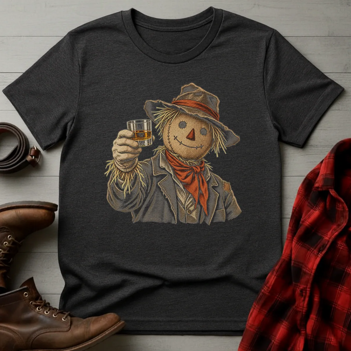 Scarecrow Whiskey Toast T-Shirt