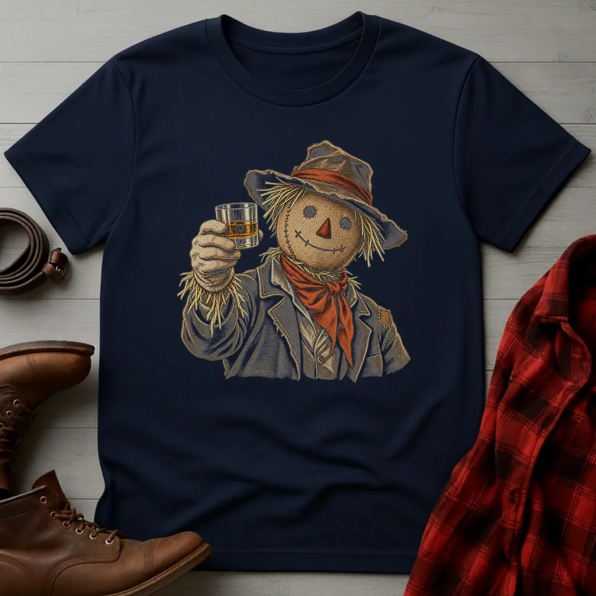 Scarecrow Whiskey Toast T-Shirt