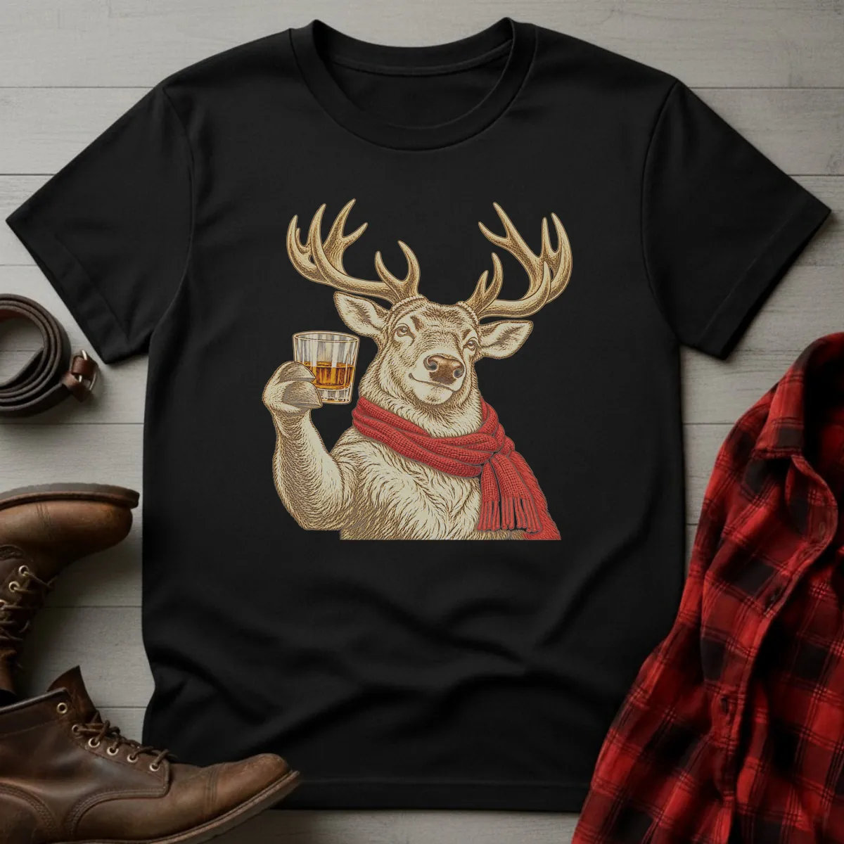 Stag Whiskey Toast T-Shirt