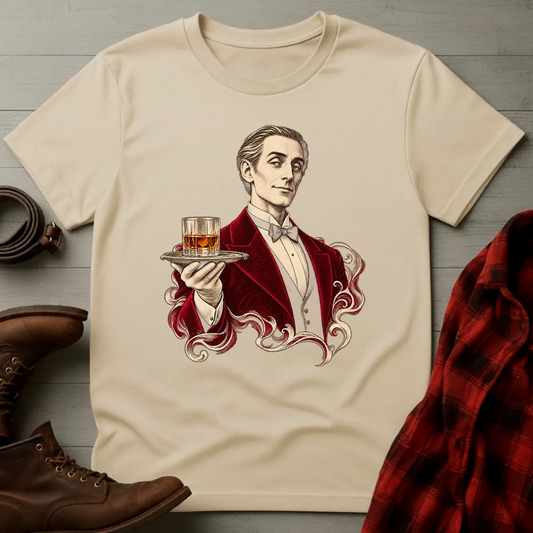 Vintage Gentleman Whiskey Service T-Shirt