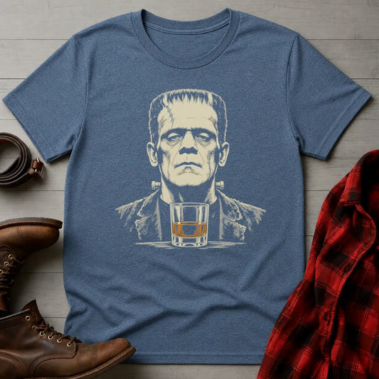 Frankenstein Whiskey Portrait T-Shirt