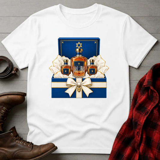 Hanukkah Whiskey Gift Box T-Shirt