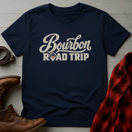 Bourbon Road Trip Vintage Script T-Shirt