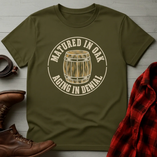 Matured in Oak Aging in Denial T-Shirt